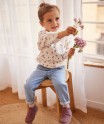 Jean bébé fille avec motifs brodés - LuluCastagnette
